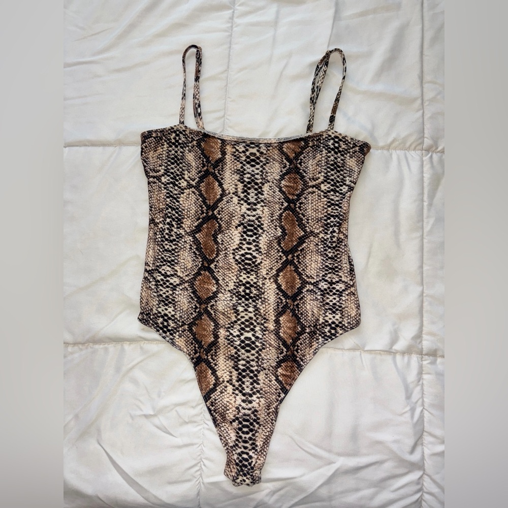Snake Print Bodysuit